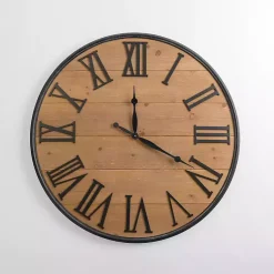 Kirklands Home Boone Wood Plank Wall Clock Best