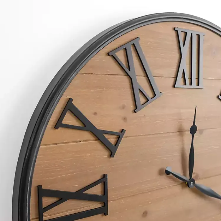Kirklands Home Boone Wood Plank Wall Clock Best