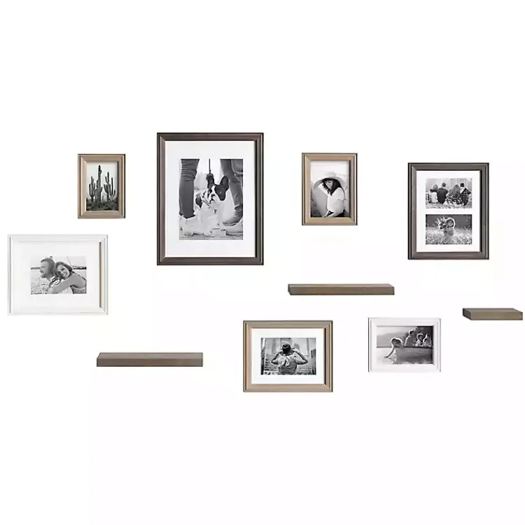 Kirklands Home Bordeaux 10-pc. Gallery Wall Frame and Shelf Set Best