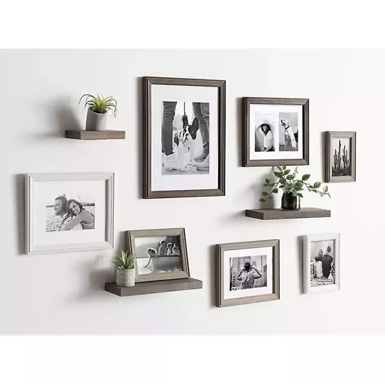 Kirklands Home Bordeaux 10-pc. Gallery Wall Frame and Shelf Set Best