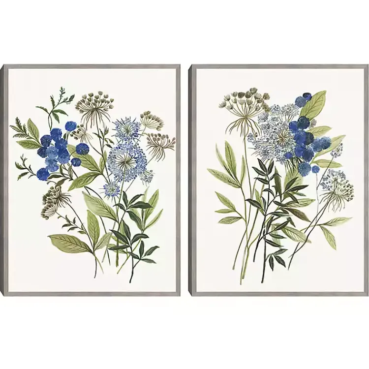 Kirklands Home Botana 2-pc. Framed Canvas Art Print Set White Hot