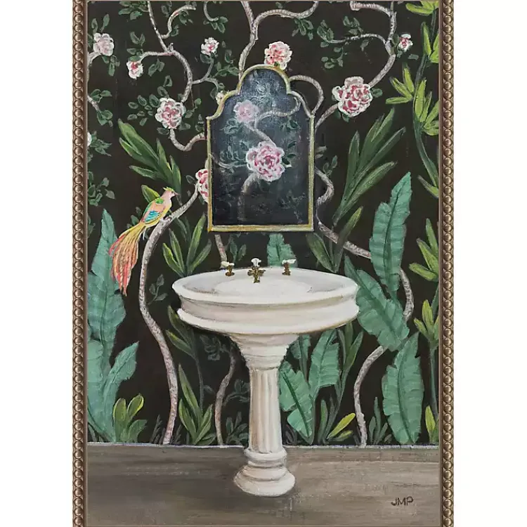 Kirklands Home Botanical Bath I Canvas Art Print Clearance