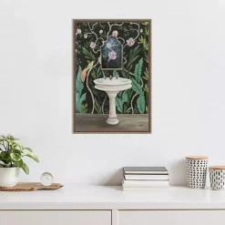 Kirklands Home Botanical Bath I Canvas Art Print Clearance