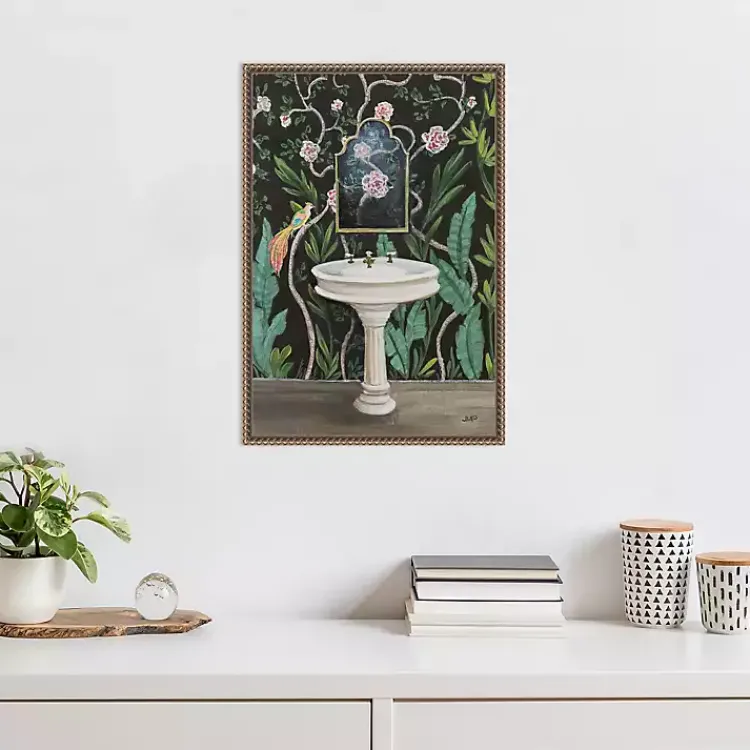 Kirklands Home Botanical Bath I Canvas Art Print Clearance