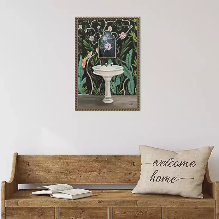 Kirklands Home Botanical Bath I Canvas Art Print Clearance