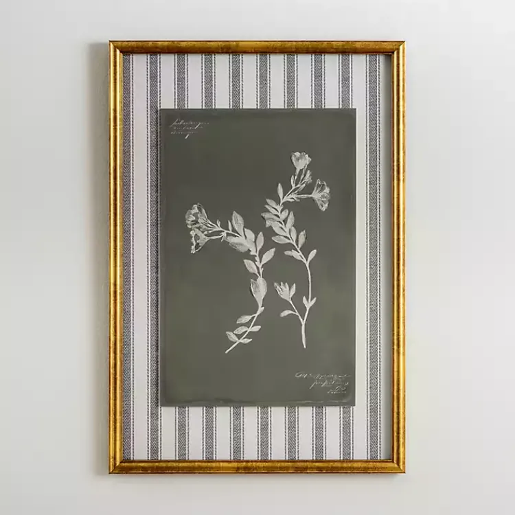 Kirklands Home Botanical Stripes I Framed Art Print