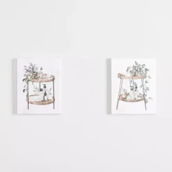 Kirklands Home Botanical Trays Canvas Art Prints, Set of 2 Hot