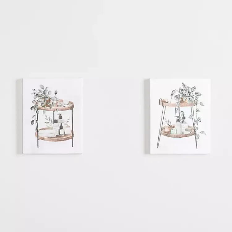Kirklands Home Botanical Trays Canvas Art Prints, Set of 2 Hot