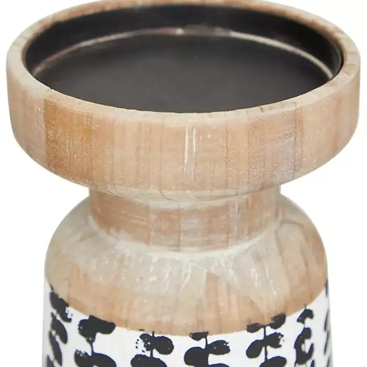 Candle Holders>Kirklands Home Botanical Wood Pillar Candle Holders, Set of 2