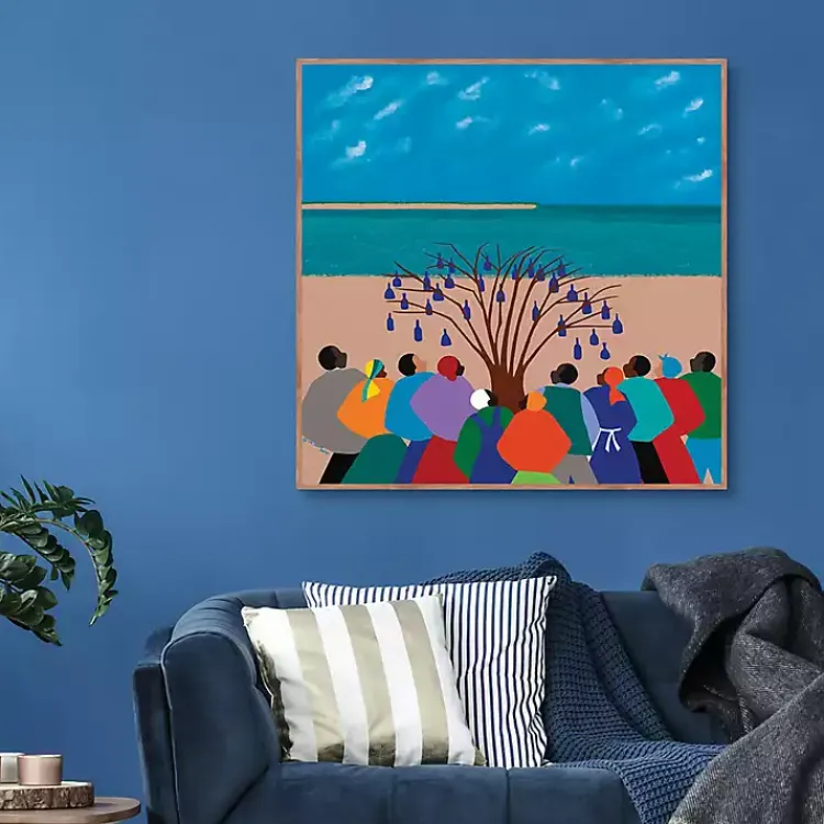 Kirklands Home Bottle Tree Gullah Islands Framed Canvas Art Print Sale