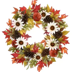 Wreaths>Kirklands Home Bountiful Sunflowers Autumn Blend Wreath Multi