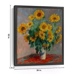 Kirklands Home Bouquet of Sunflowers Framed Canvas Art Print Sale