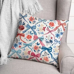 Kirklands Home Bows and Flowers 4th of July Indoor/Outdoor Pillow Sale