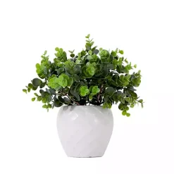 Arrangements & Greenery>Kirklands Home Boxwood Arrangement in White Planter