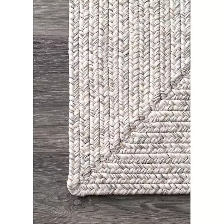 Kirklands Home Braided Leah Indoor/Outdoor Area Rug, 5x8 Gray