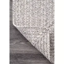 Kirklands Home Braided Leah Indoor/Outdoor Area Rug, 5x8 Gray
