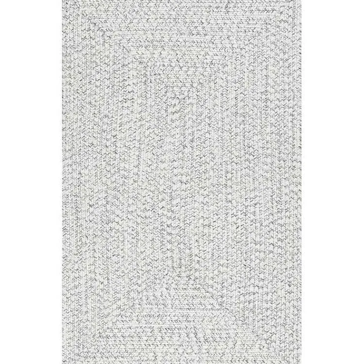Kirklands Home Braided Leah Indoor/Outdoor Area Rug, 7x9 Gray New