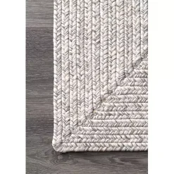 Kirklands Home Braided Leah Indoor/Outdoor Area Rug, 3x5 Ivory New