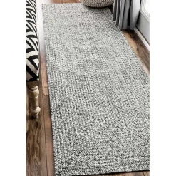 Kirklands Home Braided Lefebvre Runner Gray Hot