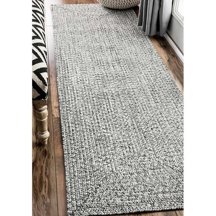 Kirklands Home Braided Lefebvre Runner Gray Hot