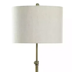 Kirklands Home Brass Lily Floor Lamp with Marble Base Gray Hot