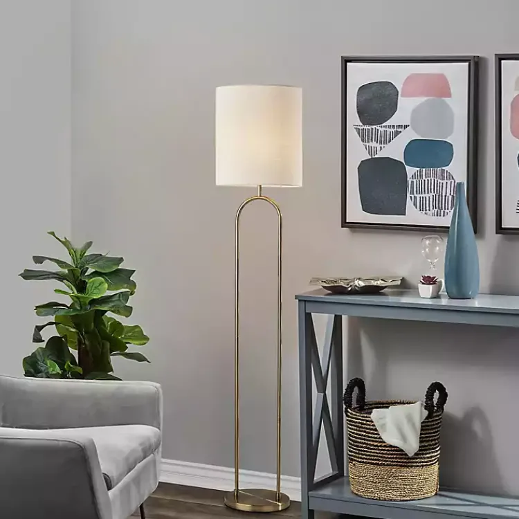Kirklands Home Brass Metal Arch Floor Lamp Gold Discount