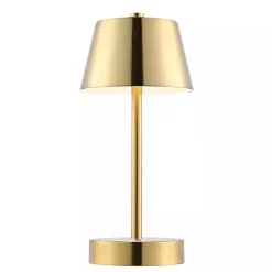 Kirklands Home Brass Rechargeable LED Table Lamp, 10 in. Gold Hot