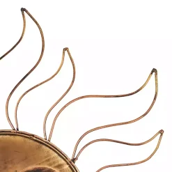 Kirklands Home Brass Sun Metal Outdoor Wall Plaque Brown Hot