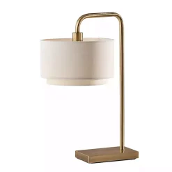 Kirklands Home Brass Two-Tiered Shade Table Lamp Gold Online