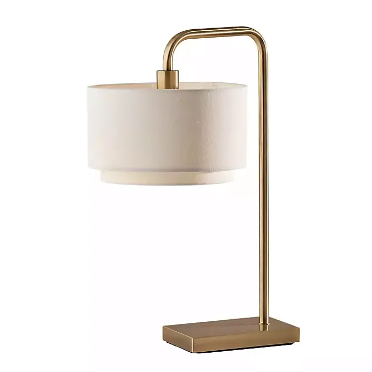 Kirklands Home Brass Two-Tiered Shade Table Lamp Gold Online
