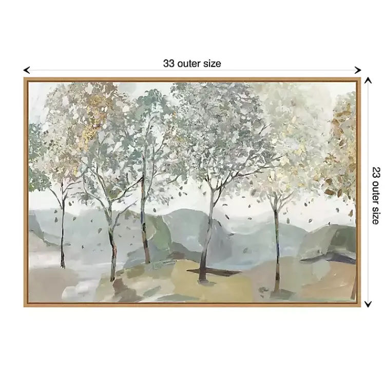 Kirklands Home Breezy Landscape Trees I Framed Canvas Art Print Best