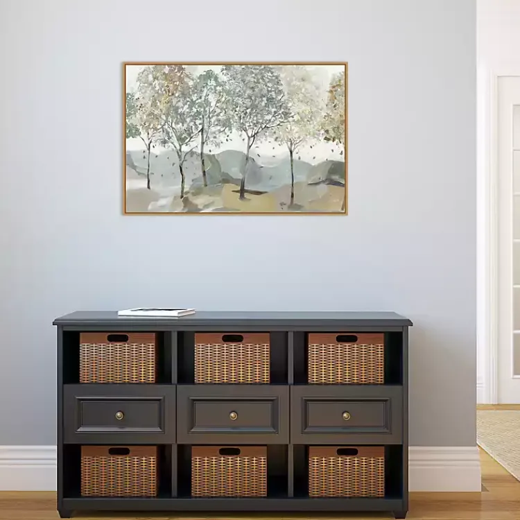 Kirklands Home Breezy Landscape Trees I Framed Canvas Art Print Best