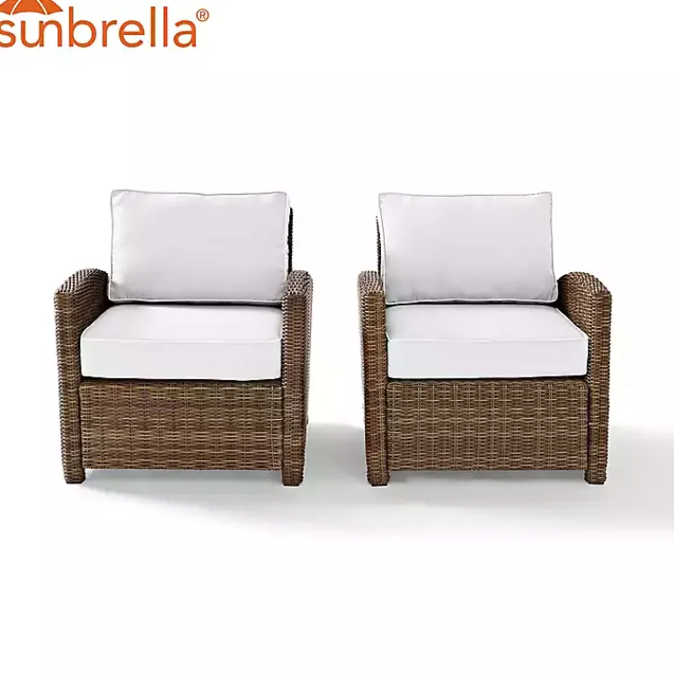 Kirklands Home Bren 2-pc. Chair Set with Sunbrella Cushions Brown Sale