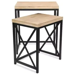 Kirklands Home Briacrest Nesting Accent Tables, Set of 2