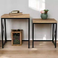 Kirklands Home Briacrest Nesting Accent Tables, Set of 2