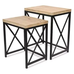 Kirklands Home Briacrest Nesting Accent Tables, Set of 2