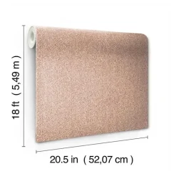 Kirklands Home Brick Textured Cross Woven Peel & Stick Wallpaper Pink Hot