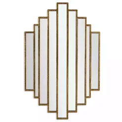 Kirklands Home Briggs Gold Metal Panels Wall Mirror Outlet