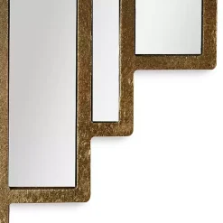 Kirklands Home Briggs Gold Metal Panels Wall Mirror Outlet