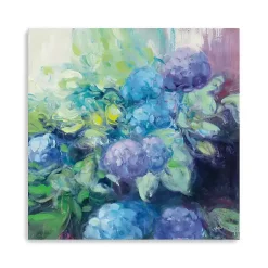 Kirklands Home Bright Blooming Hydrangea Canvas Wall Art Discount