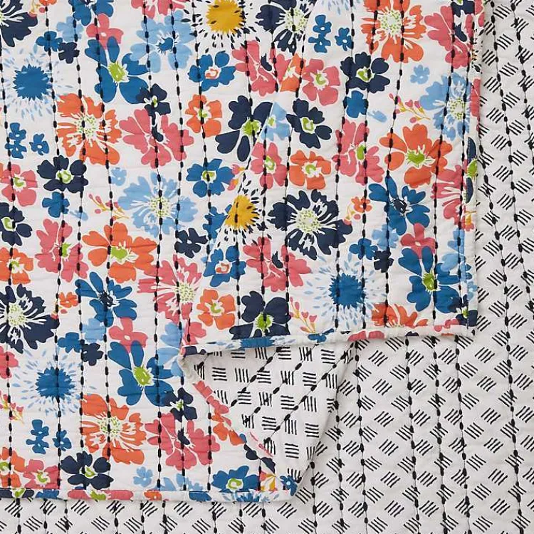 Kirklands Home Bright Blossom 3-pc. Full/Queen Quilt Set Multi Hot