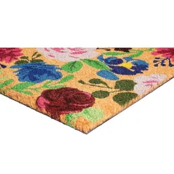 Kirklands Home Bright Boho Flowers Doormat Multi Sale
