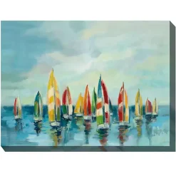 Kirklands Home Bright Sails Outdoor Canvas Art Print Hot