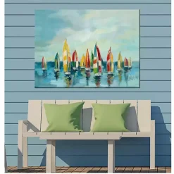 Kirklands Home Bright Sails Outdoor Canvas Art Print Hot