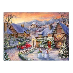 Christmas Art & Wall Decor>Kirklands Home Bringing Home the Tree Canvas Art Print Multi