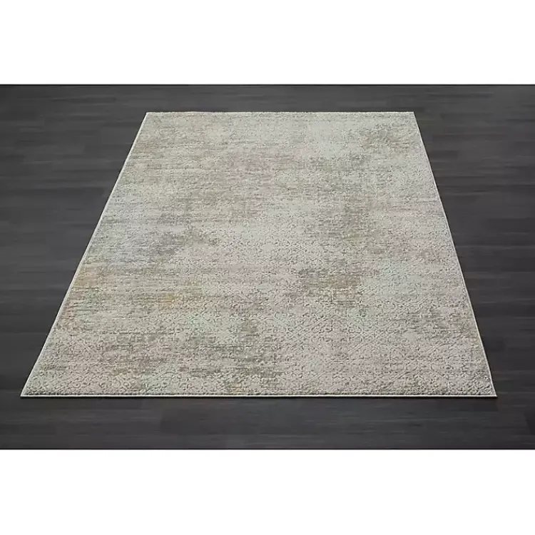 Kirklands Home Brisbane Beige Faded Damask Area Rug, 2x3 Hot
