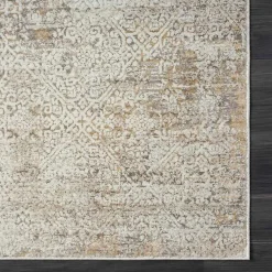 Kirklands Home Brisbane Beige Faded Damask Area Rug, 2x3 Hot