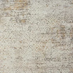 Kirklands Home Brisbane Beige Faded Damask Area Rug, 2x3 Hot