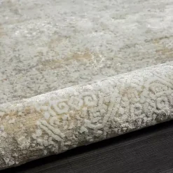 Kirklands Home Brisbane Beige Faded Damask Area Rug, 2x3 Hot