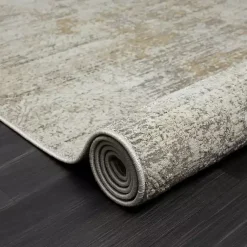Kirklands Home Brisbane Beige Faded Damask Area Rug, 2x3 Hot